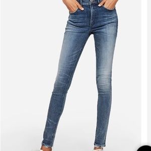 Express High Waisted Denim Perfect Leggings